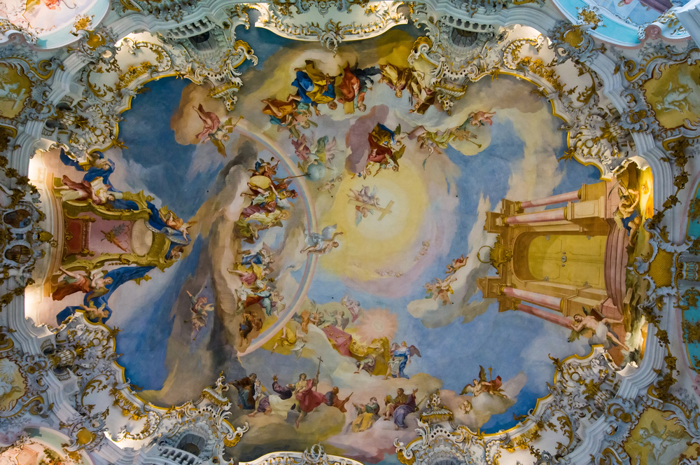 Eglise de Wies (considérée comme le chef-d’œuvre mondial du Rococo)