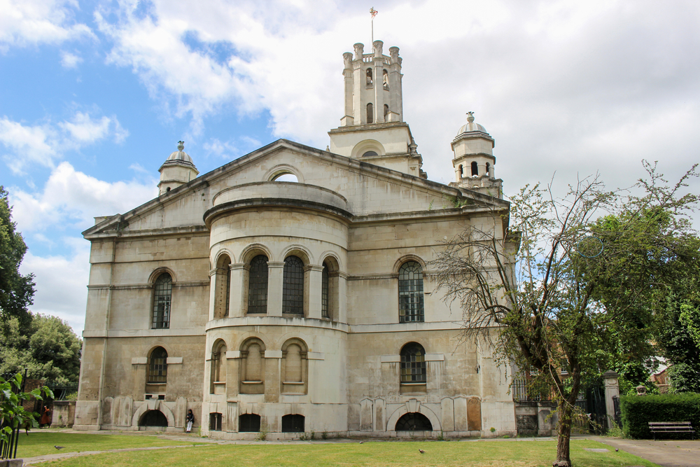 Nicolas Hawksmoor, St George in the East (1714–29), East end